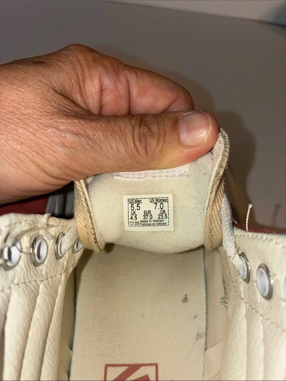 Vans, SK8 Hi Sneaker, Women’s 7